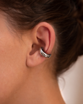 Silver Chunky Ear Cuff