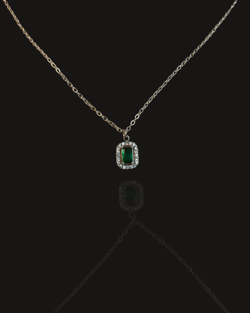 Collana LadyD Silver Emerald