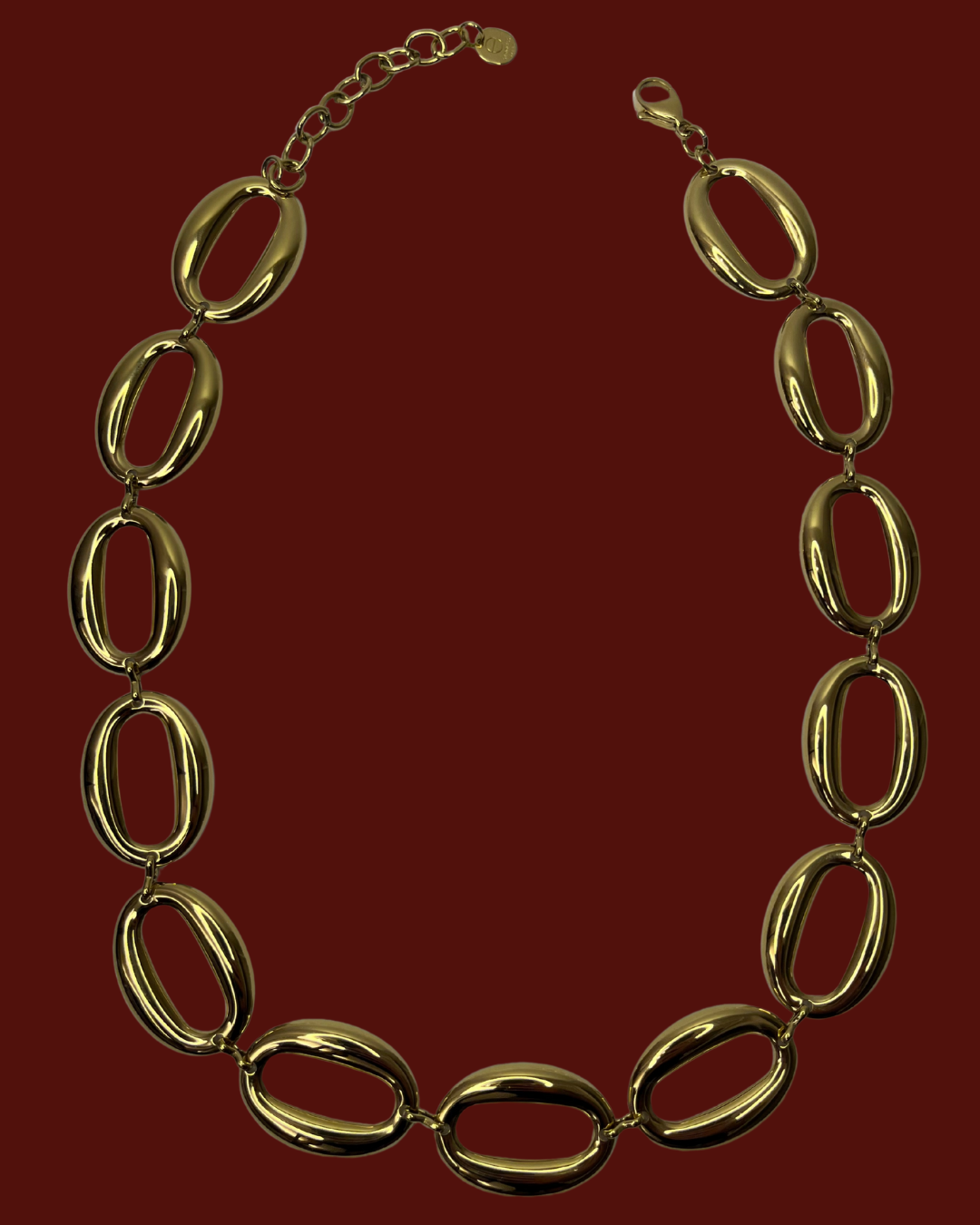 Collana a maglie ovali Gold