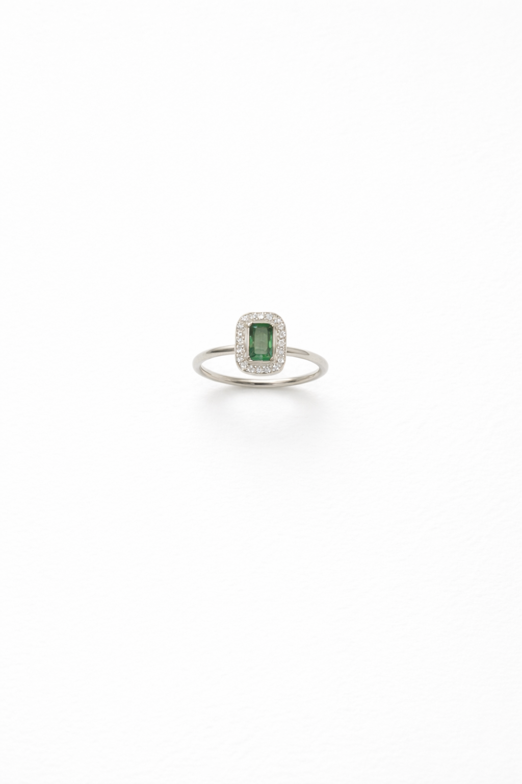 Anello Lady D Silver Emerald