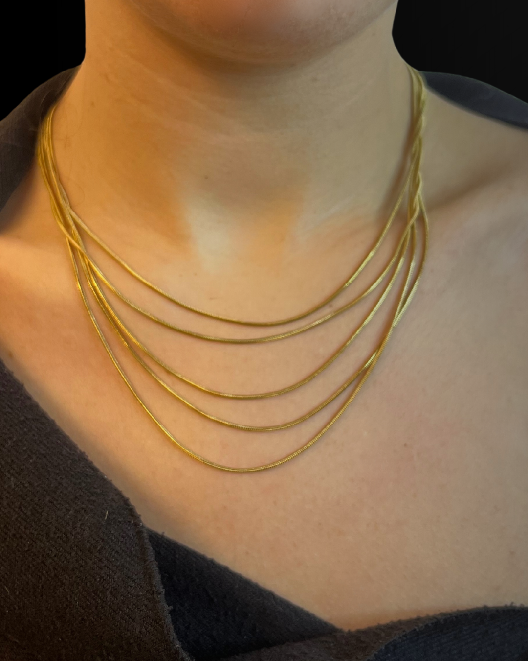 Collana Cascata Golden