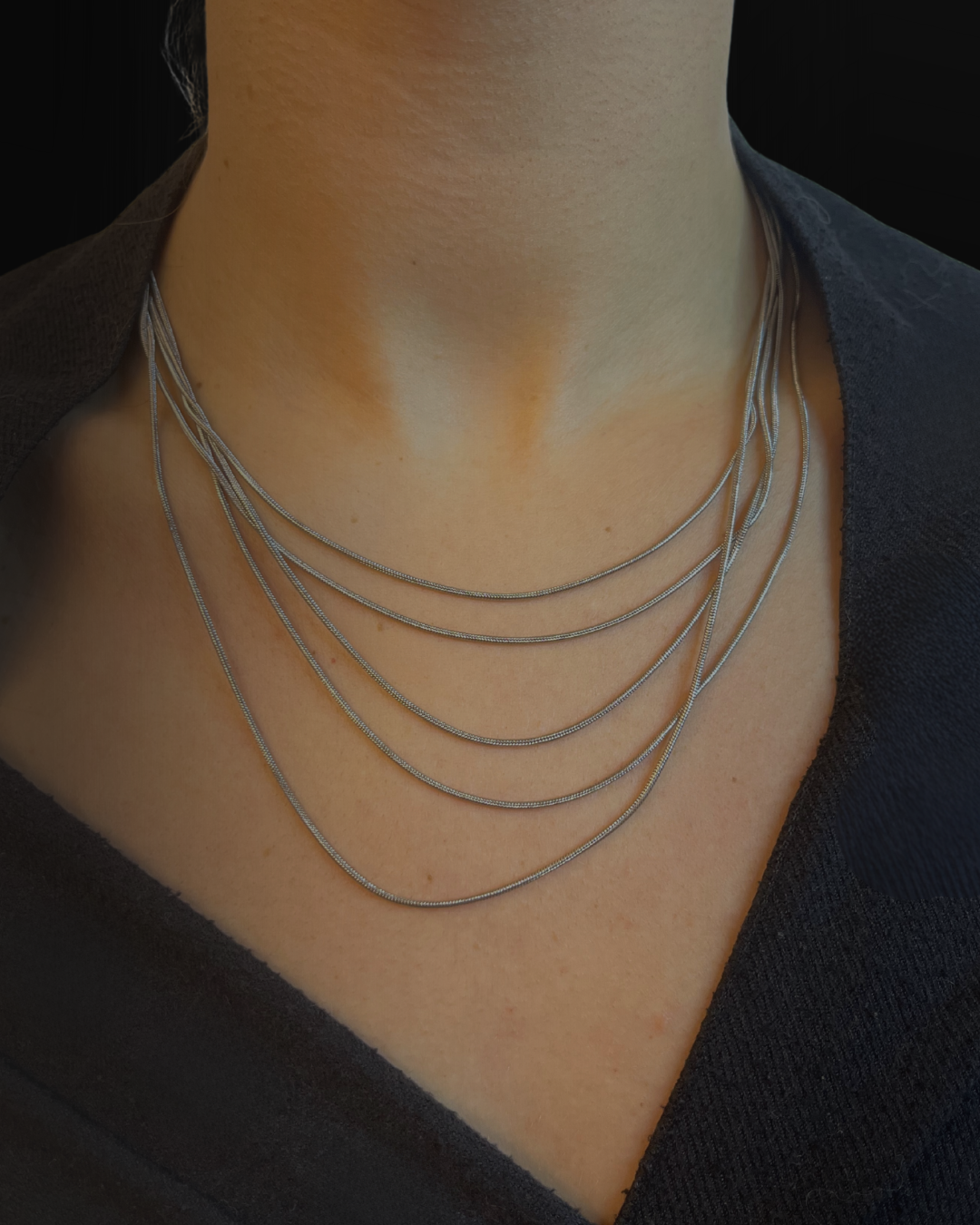 Collana Cascata Silver